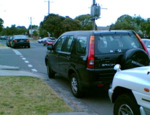 Parking too close to corner