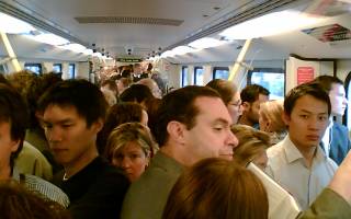 Crowded train