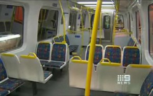 Modified Comeng train interior