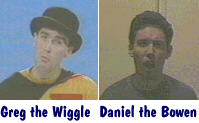 Greg the Wiggle and Daniel the Bowen