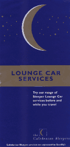 Calendonian Sleepers brochure