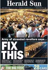 Herald Sun cover: 2nd Jan