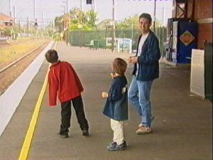 Pretending to wait for a train (on a platform not used at weekends)