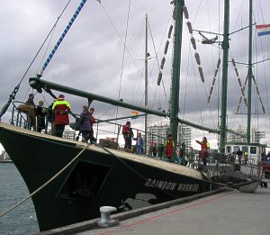 The Rainbow Warrior at Station Pier