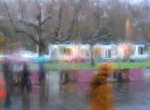 Umbrellas on St Kilda Road