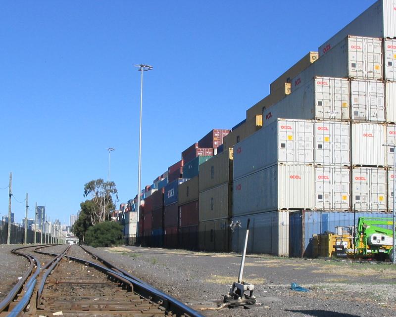 Containers at the docks