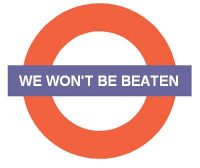 London Underground roundel: We won't be beaten