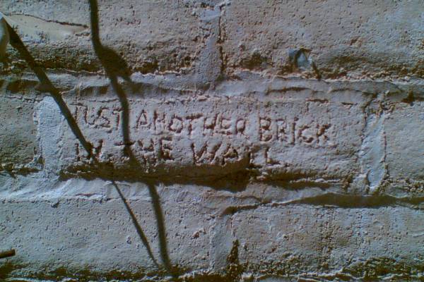 Just another brick in the wall