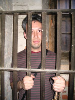 Daniel locked up, Hobart Penitentiary Chapel