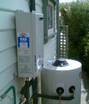 Water tank and booster