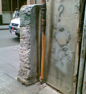 Banksy street art, Flinders Lane