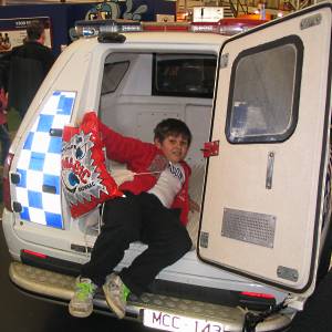 Jeremy in the Divvy van