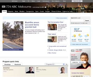 ABC web site early 2010