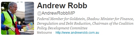 Andrew Robb on Twitter