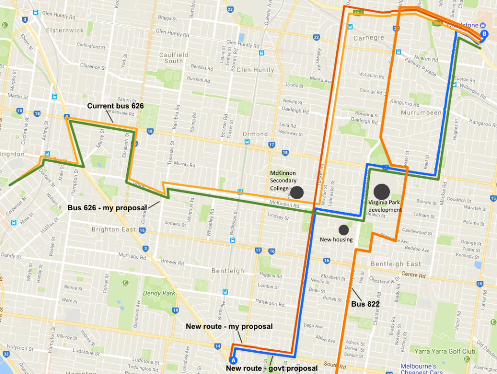 Bentleigh bus proposals