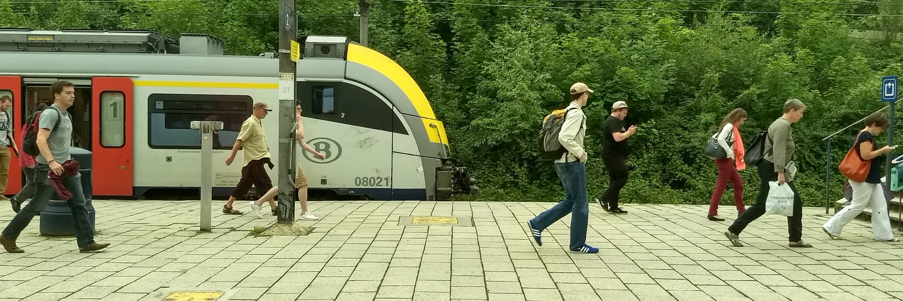 Brussels S train at Louvain-la-Neuve station