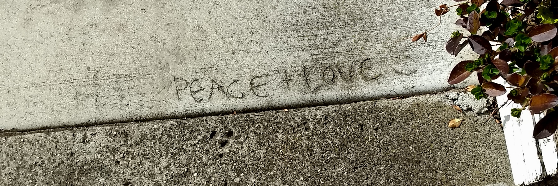 Footpath writing