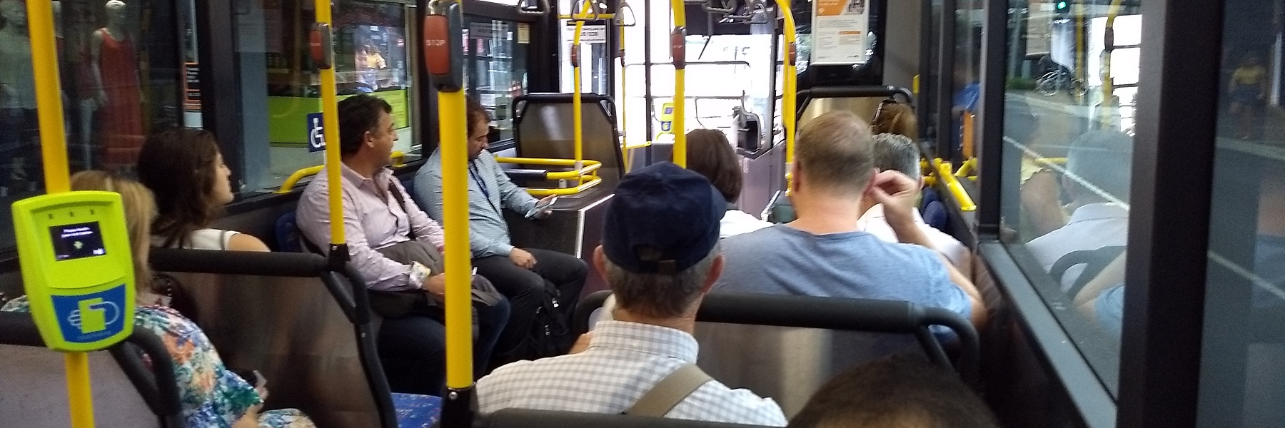 People on a bus