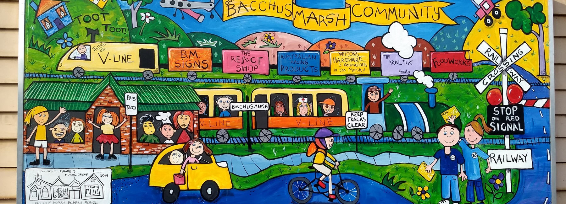 Bacchus Marsh station mural