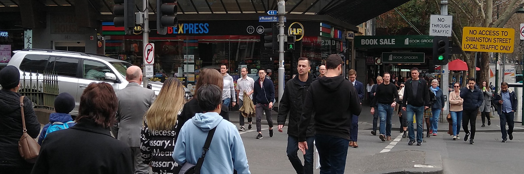 Foot crossing, Bourke Street