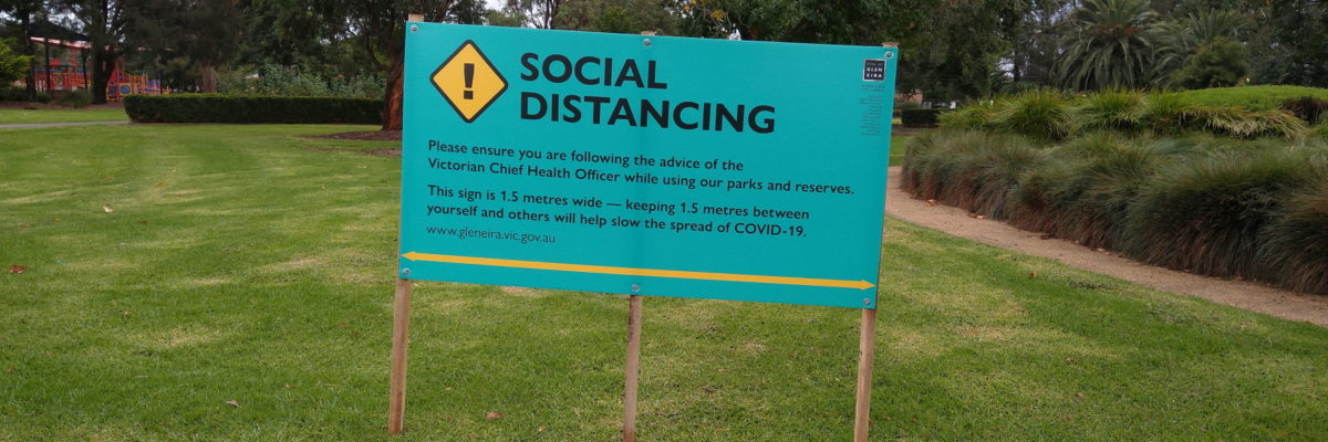 COVID-19 signage from City of Glen Eira