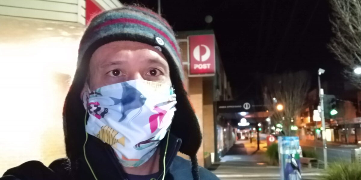 Wearing a mask