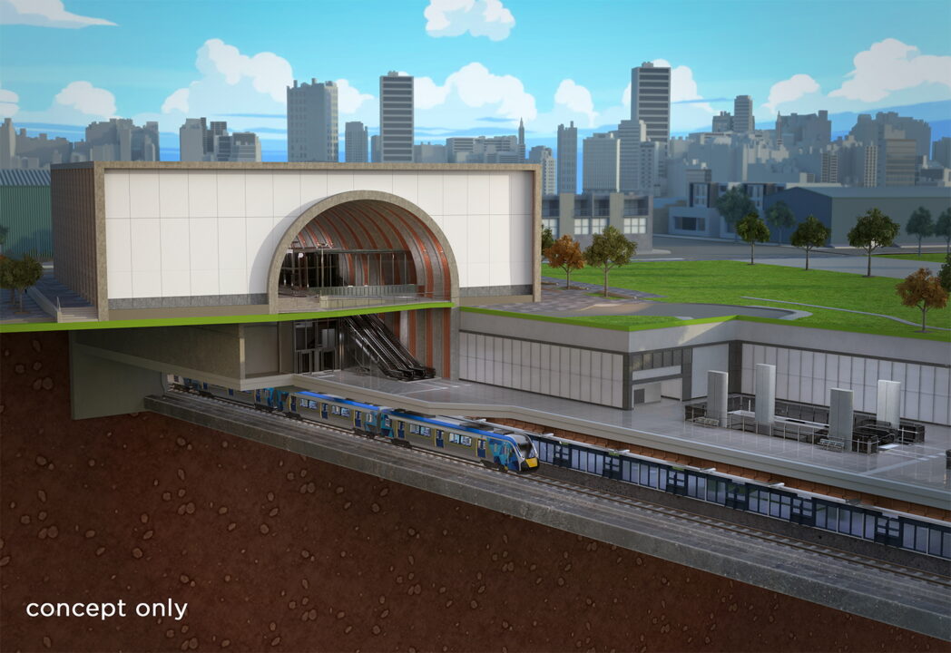 Metro tunnel: Arden station concept design